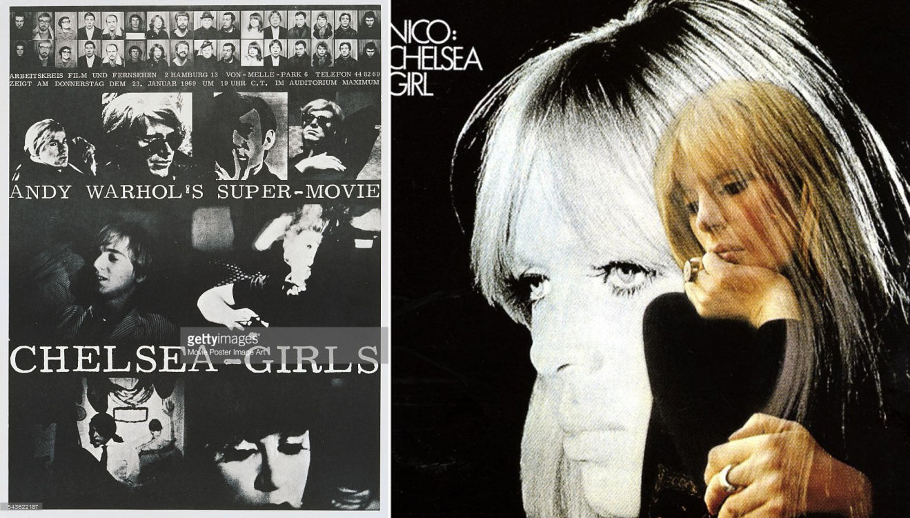 Andy Warhol拍攝的《Chelsea Girls》與女主角Nico後來推出的專輯《Chelsea Girl》。