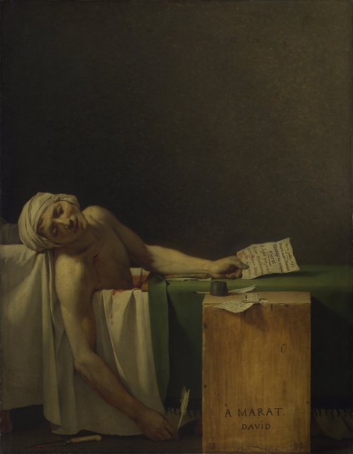 大衛的《馬拉之死》（La Mort de Marat）是法國大革命時代最著名的畫作之一。描繪法國革命家、記者尚-保羅·馬拉遭刺、死在浴缸的場景。