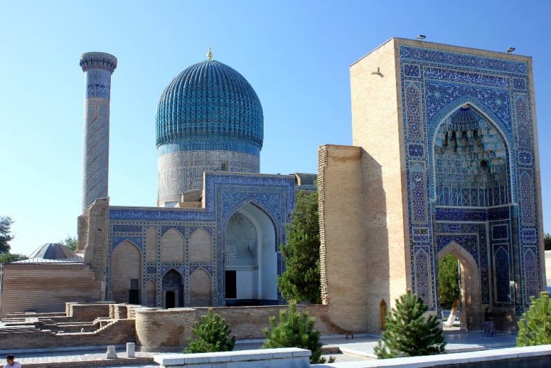 清真寺為撒馬爾罕的重要地標（）