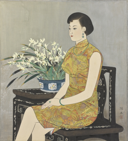 台灣女畫家陳進的《香蘭》