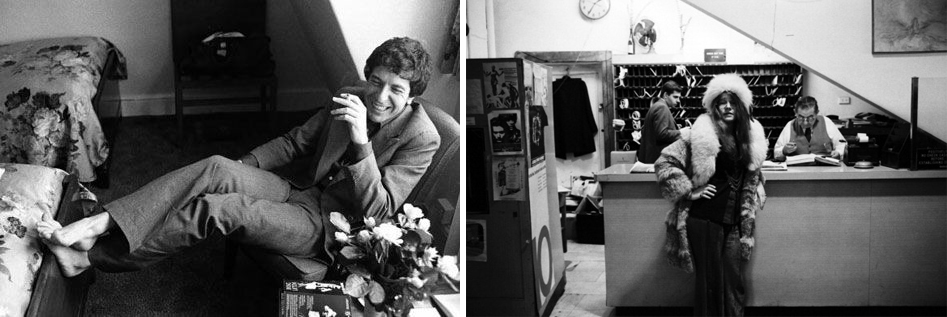兩位偉大的歌手Janis Joplin 與Leonard Cohen在卻爾西旅館發展出露水姻緣。
