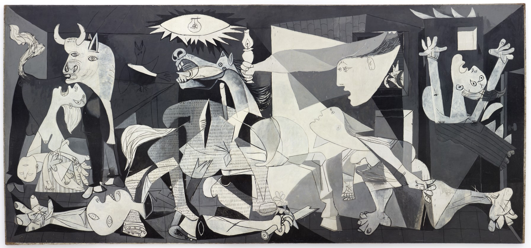 巴勃羅．畢卡索〈格爾尼卡〉1937年油畫／349.3*776.6CM。法國畢卡索基金會與西班牙國家博物館雷納索非亞藝術中心首度授權封面使用