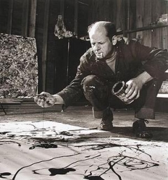 美國畫家波拉克（Jackson Pollock，1912-1956）以獨特的「滴畫」聞名，是抽象表現主義運動的主要力量。（圖 / wiki）