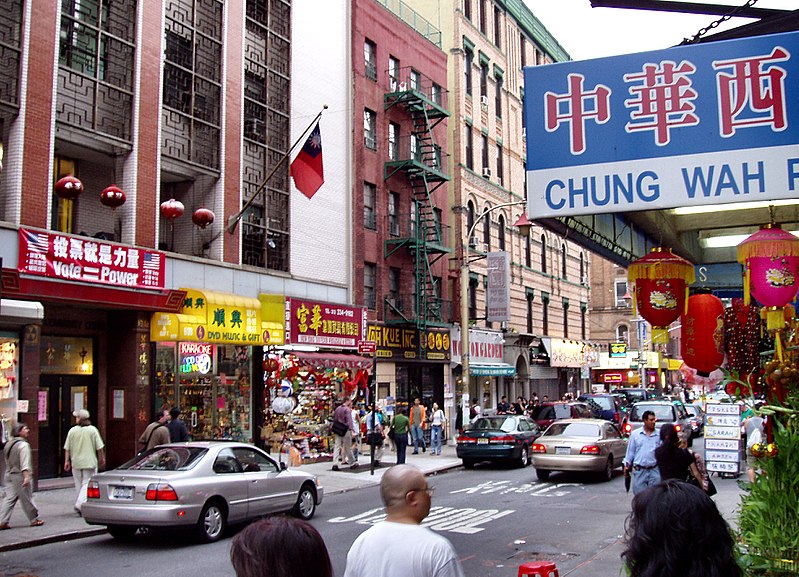 美國紐約唐人街（圖片來源/wiki）