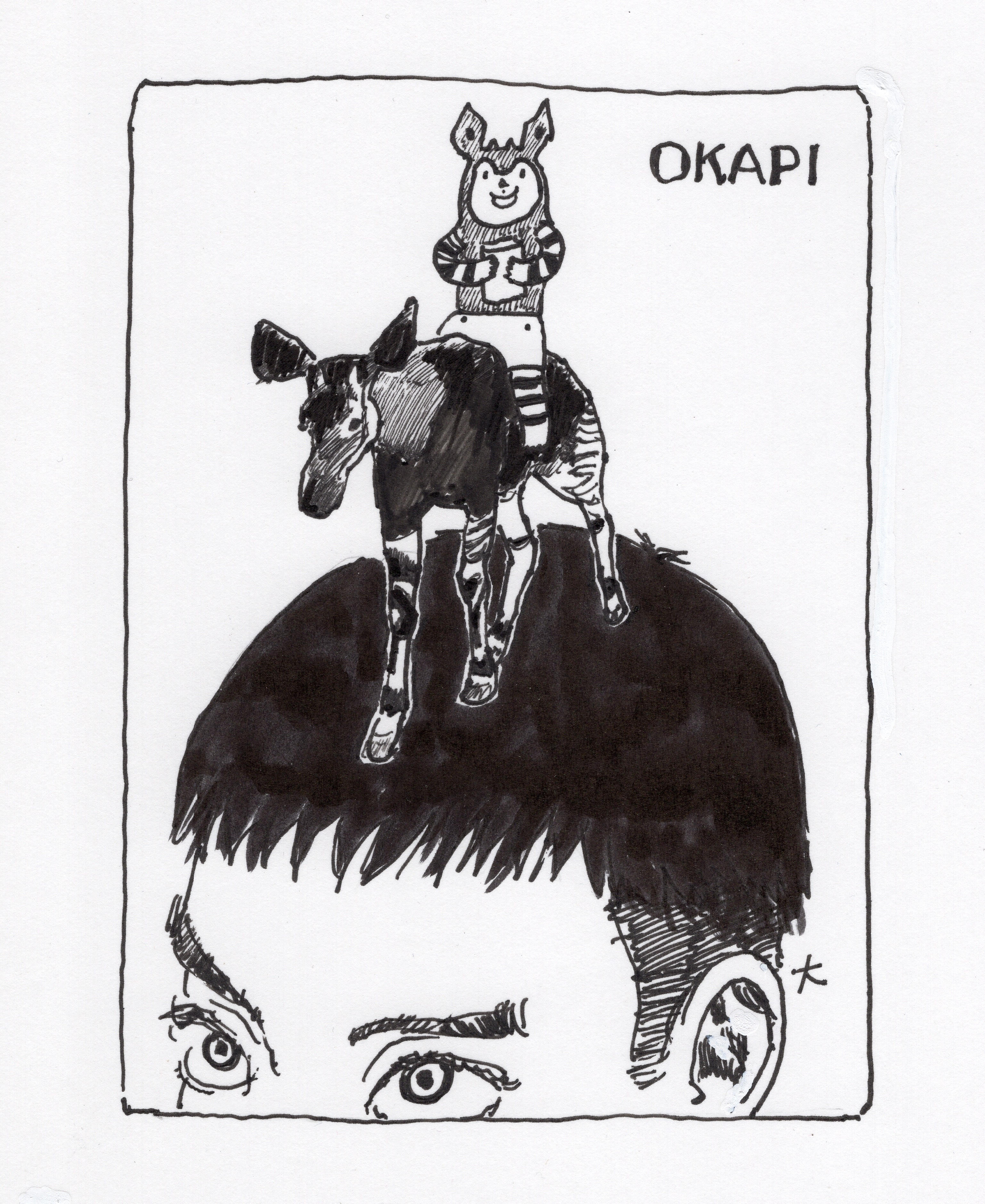 五十嵐大介親筆繪製的OKAPI