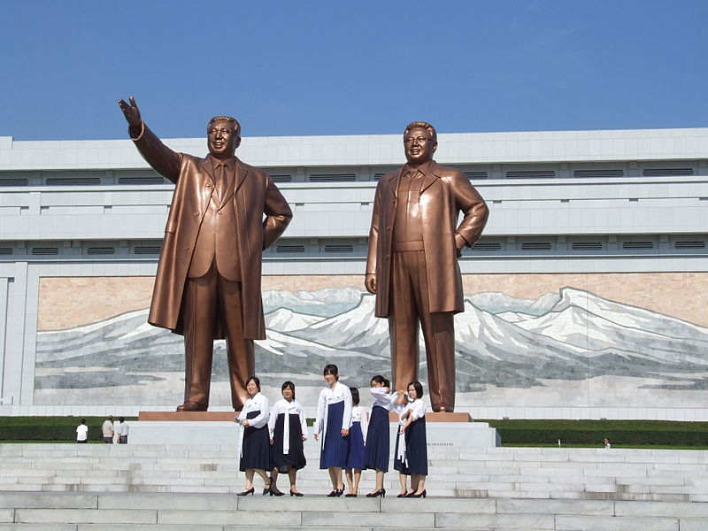 北韓金氏父子像（圖片來源/wiki）