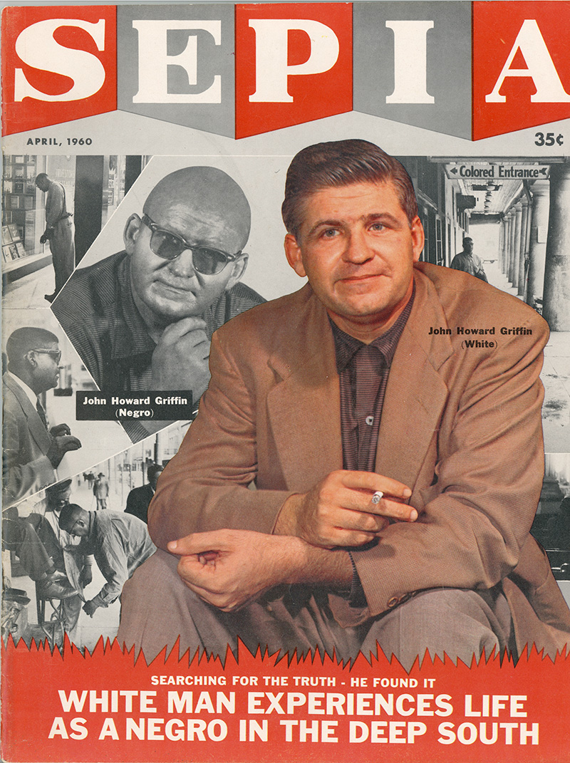 當時支持格里芬的只有黑人雜誌《深褐》（Sepia），格里芬也曾在1960年四月成為該雜誌的封面人物。（圖片來源/https://morganatkinson.com/john-howard-grif）