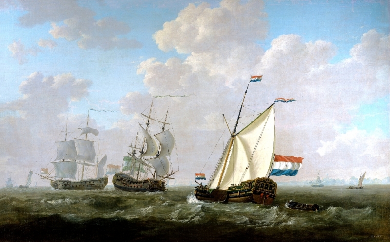 圖3：荷蘭東印度公司的帆船。圖片來源：Wikimedia Commons