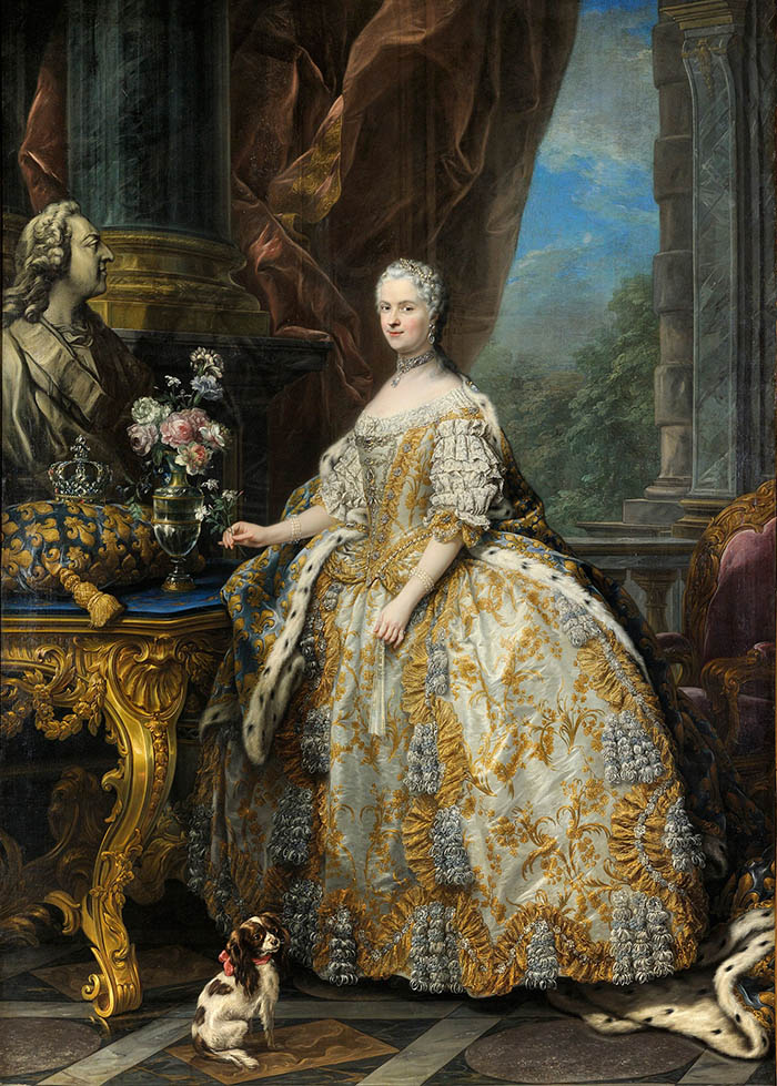 在凡爾賽宮的瑪麗・萊什琴斯卡。（圖片來源/wiki）