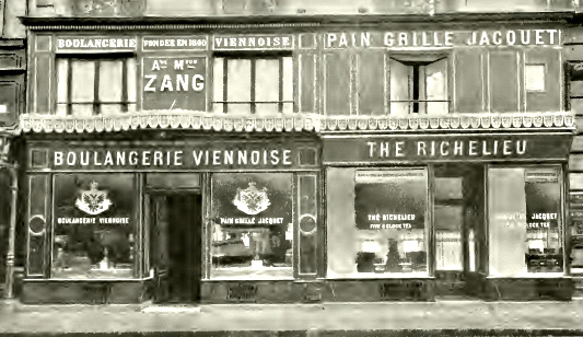 August Zang的「維也納麵包店」在1909年時的外觀。（照片來源：Wikimedia）