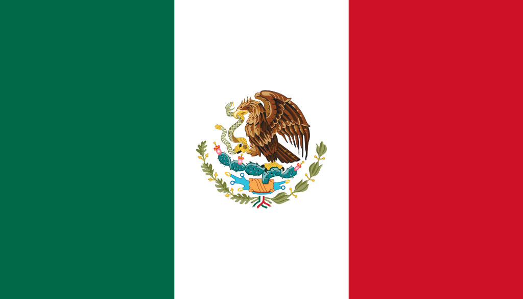 墨西哥國旗裡，仙人掌、鷹與蛇的意象是阿茲特克人創建豐饒家園的典故，但在《敞墳之地》中，各自化成惡夢般的姿態。（圖片來源/wiki）