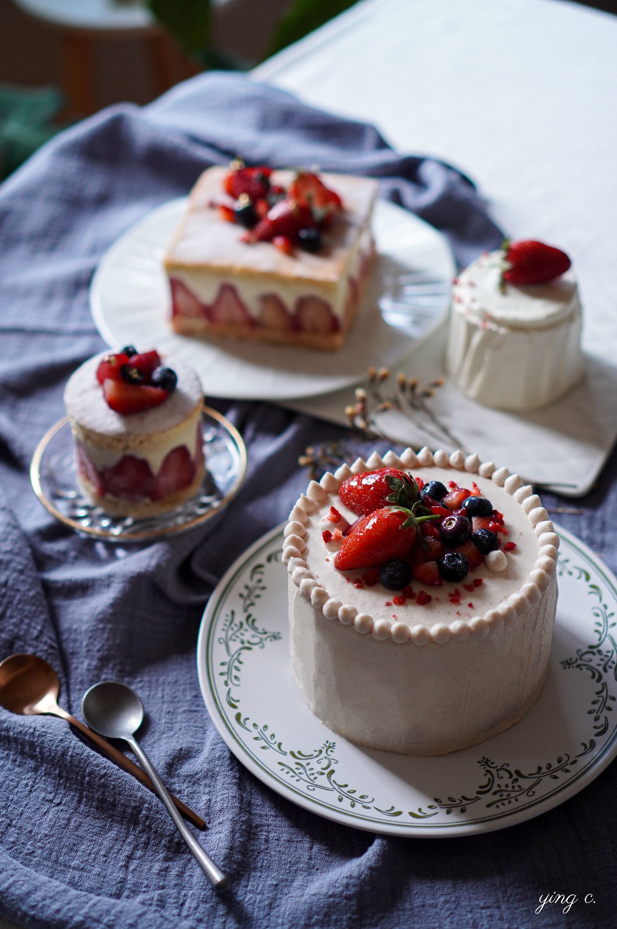 你也在草莓季大快朵頤享用草莓蛋糕了嗎？（圖片提供／Ying C. 陳穎）