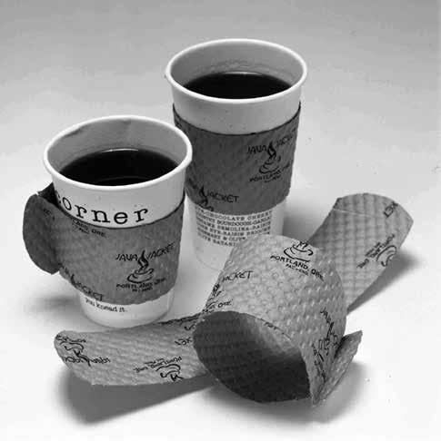 圖說：傑．索瑞森 發明的隔熱杯套， 看似平凡無奇 卻很實用， 也帶意想不到的商機。